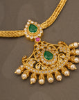 ROYAL PEARL EMERALD NECKLACE