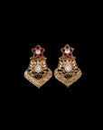 KUNDAN SILVER EARRINGS