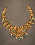 GRAND LAKSHMI KEMP STONE NECKLACE