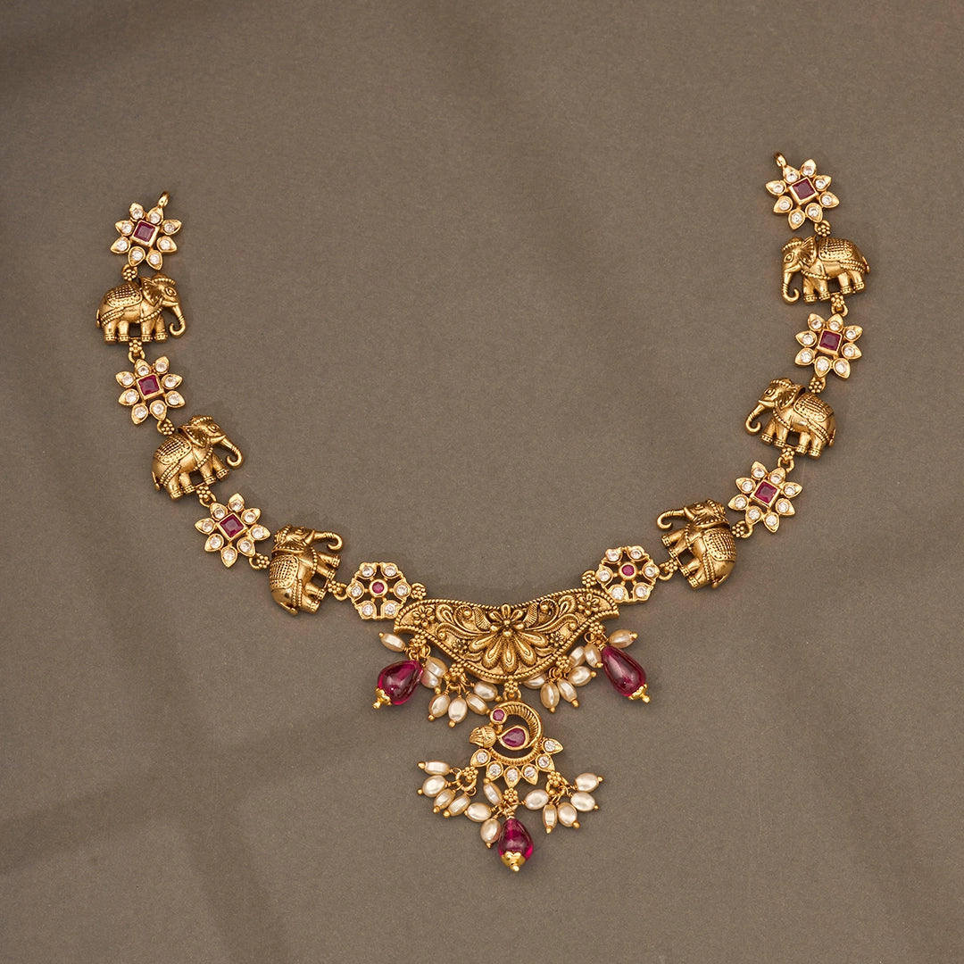 ROYAL GAJA KEMP NECKLACE