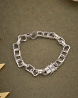 CROSS CURB BRACELET