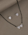 SILVER HEART MANGALSUTRA