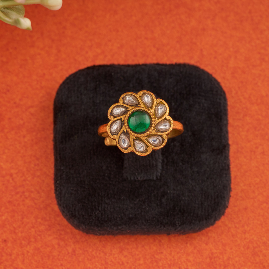 KUNDAN PHOOL RING