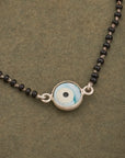 BLACK BEAD NAZAR BRACELET
