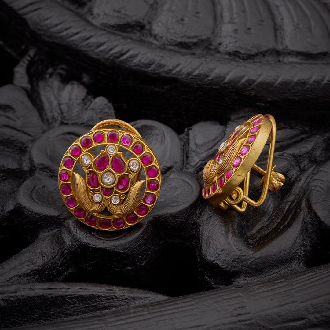 RUBY ANTIQUE STUDS