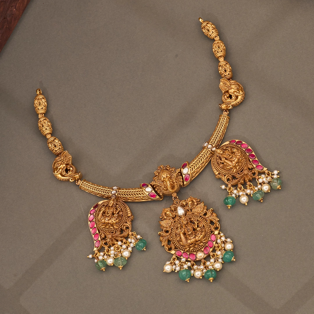 LAKSHMI PENDANT KANTI NECKLACE