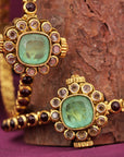 TRENDY GREEN STONE BANGLES
