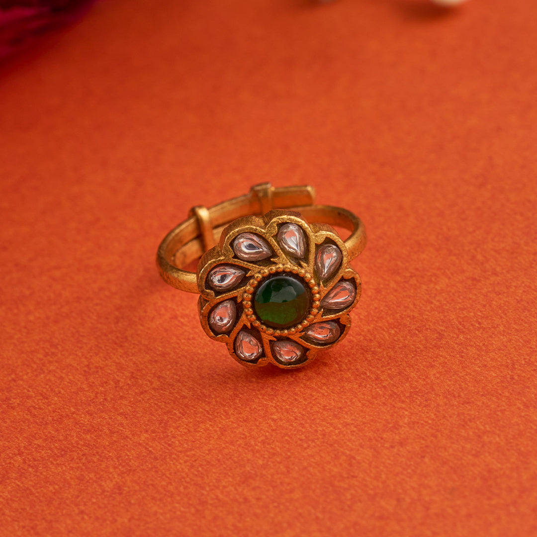 KUNDAN PHOOL RING