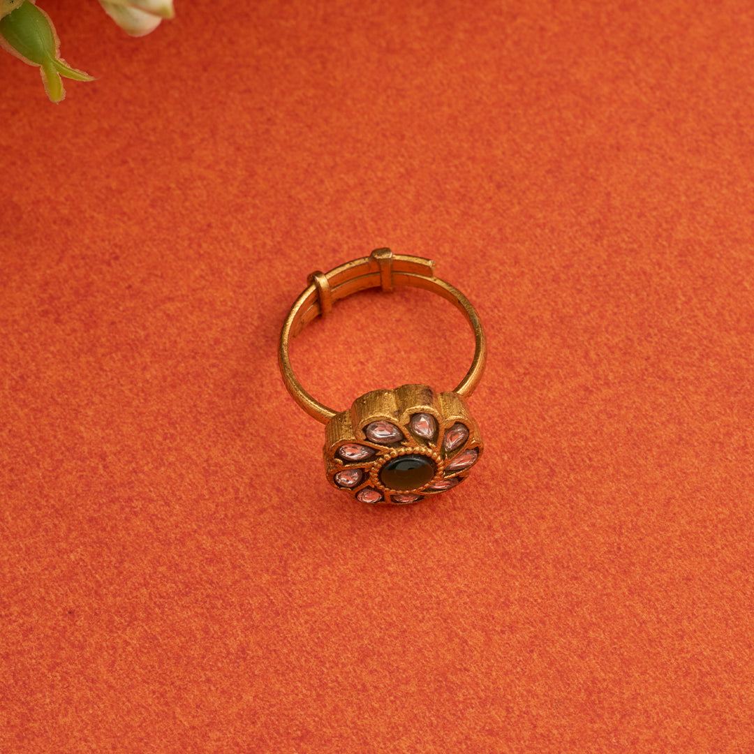 KUNDAN PHOOL RING