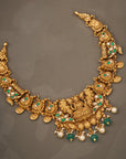 GRAND LAKSHMI KEMP STONE NECKLACE
