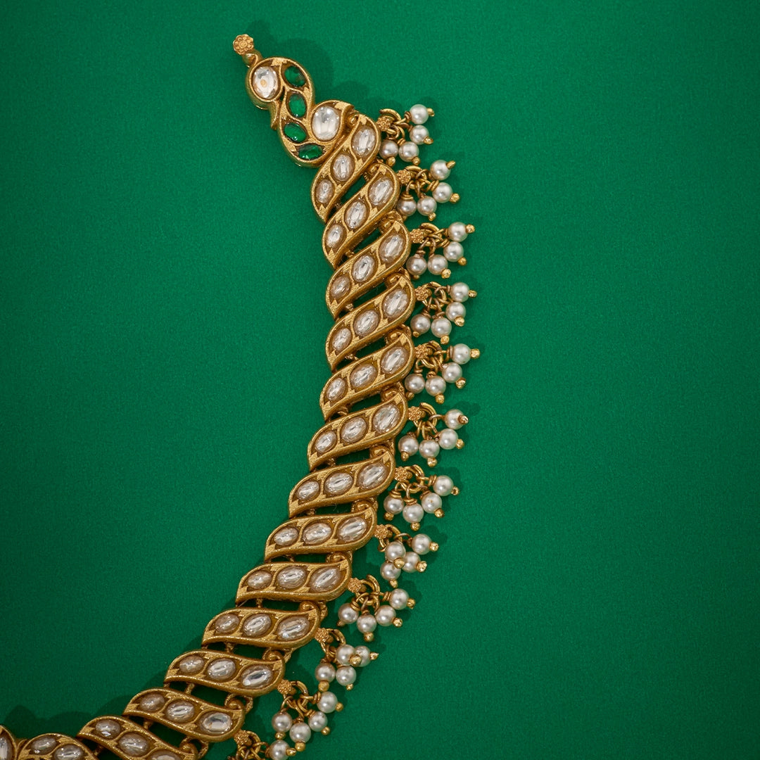 KUNDAN EMERALD HERITAGE NECKLACE