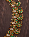 GREEN KUNDAN MANGO NECKLACE