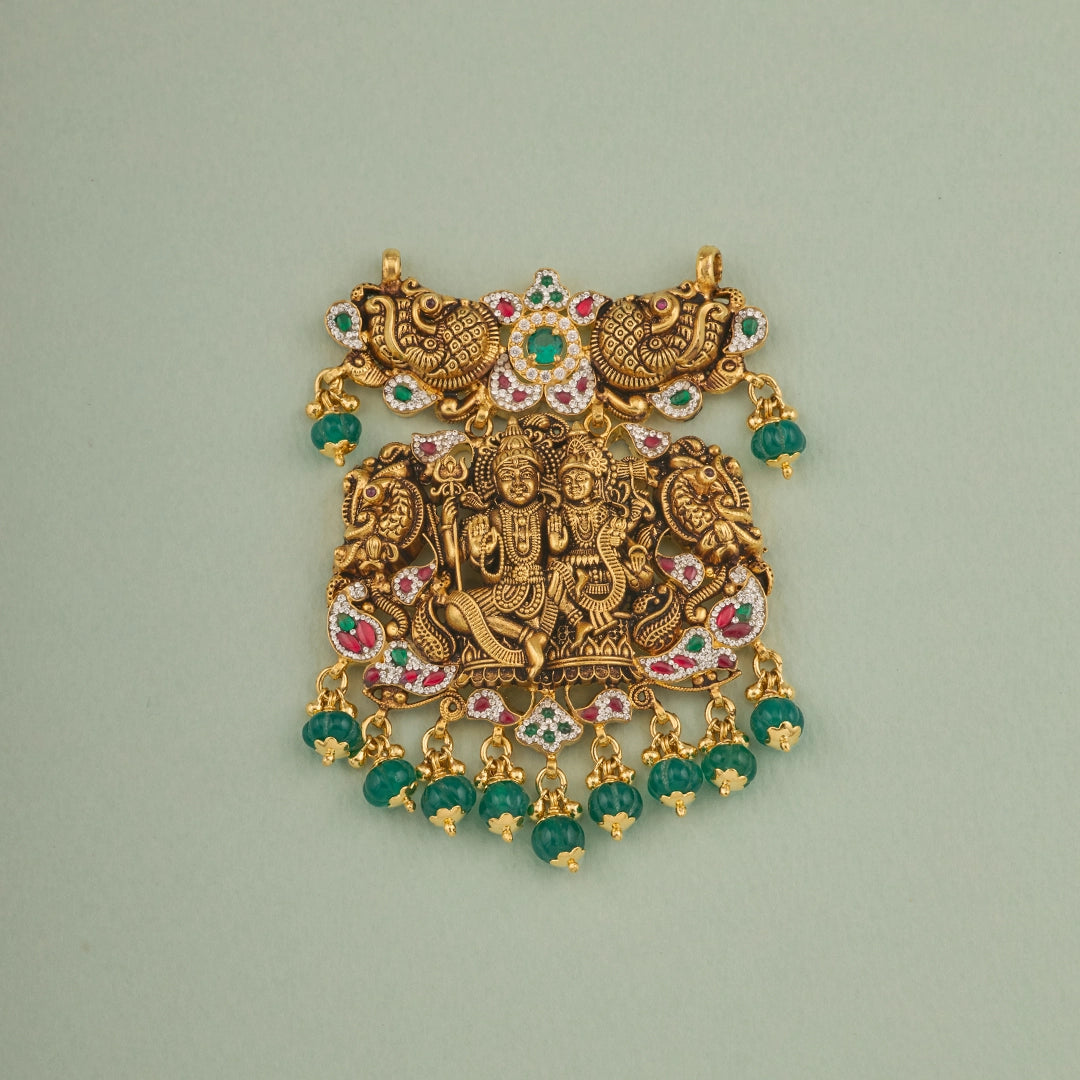 ANTIQUE SHIVA PARVATI PENDANT