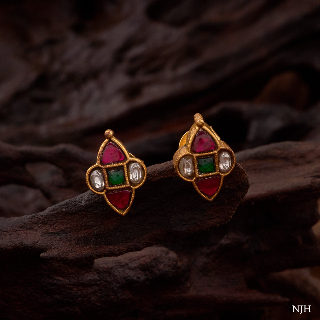 TRADITIONAL KUNDAN STUDS