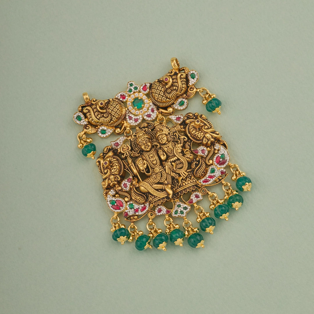 ANTIQUE SHIVA PARVATI PENDANT
