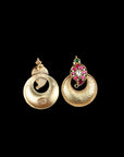 SILVER KUNDAN EARRINGS