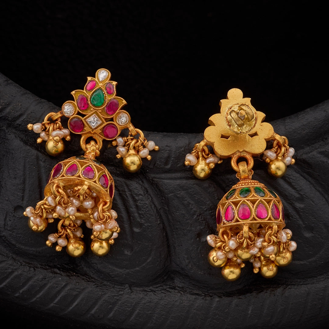 MAHARANI RUBY PEARL JHUMKAS
