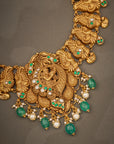 EMERALD PEACOCK BRIDAL NICKLACE