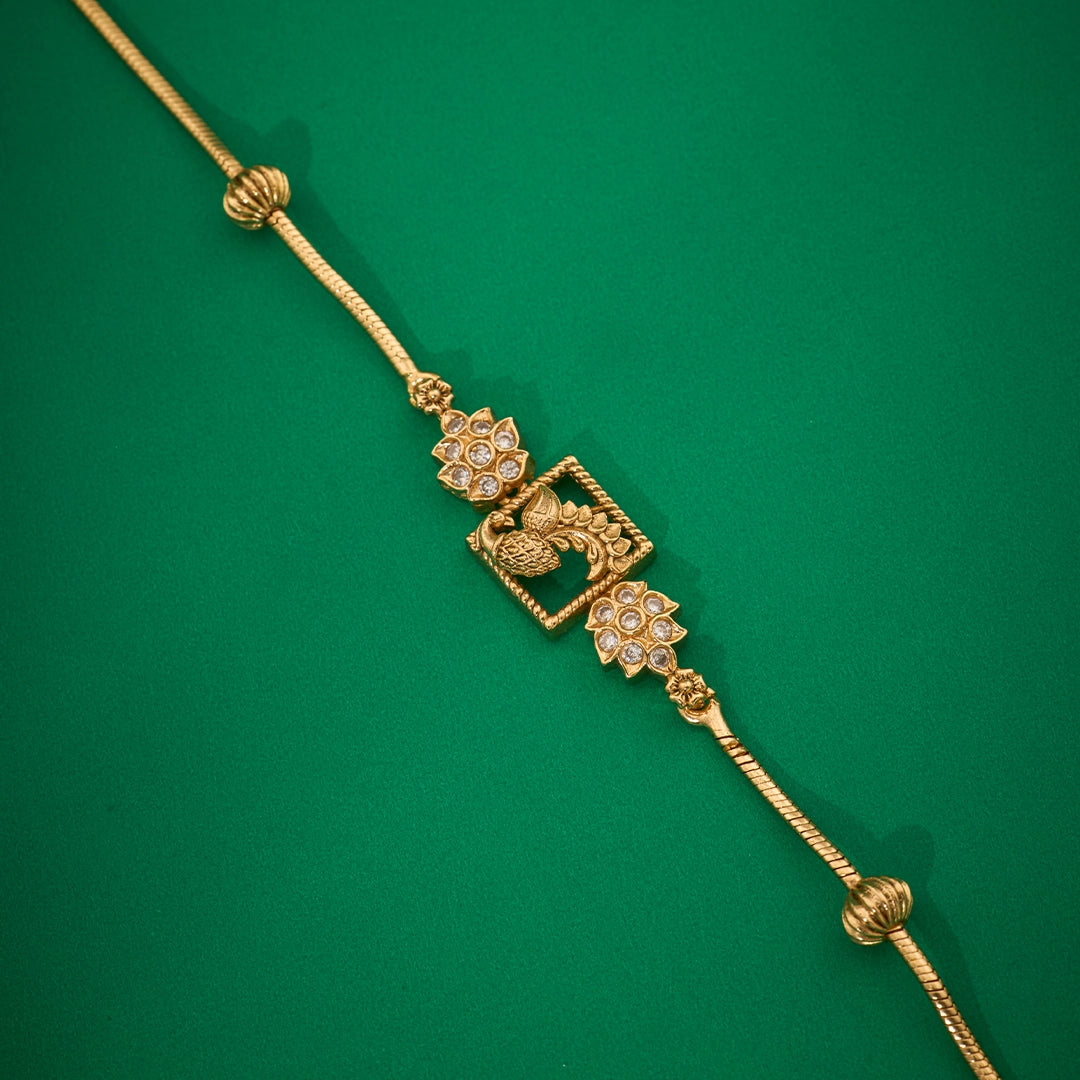 PEACOCK MOTIF GOLD CHAIN
