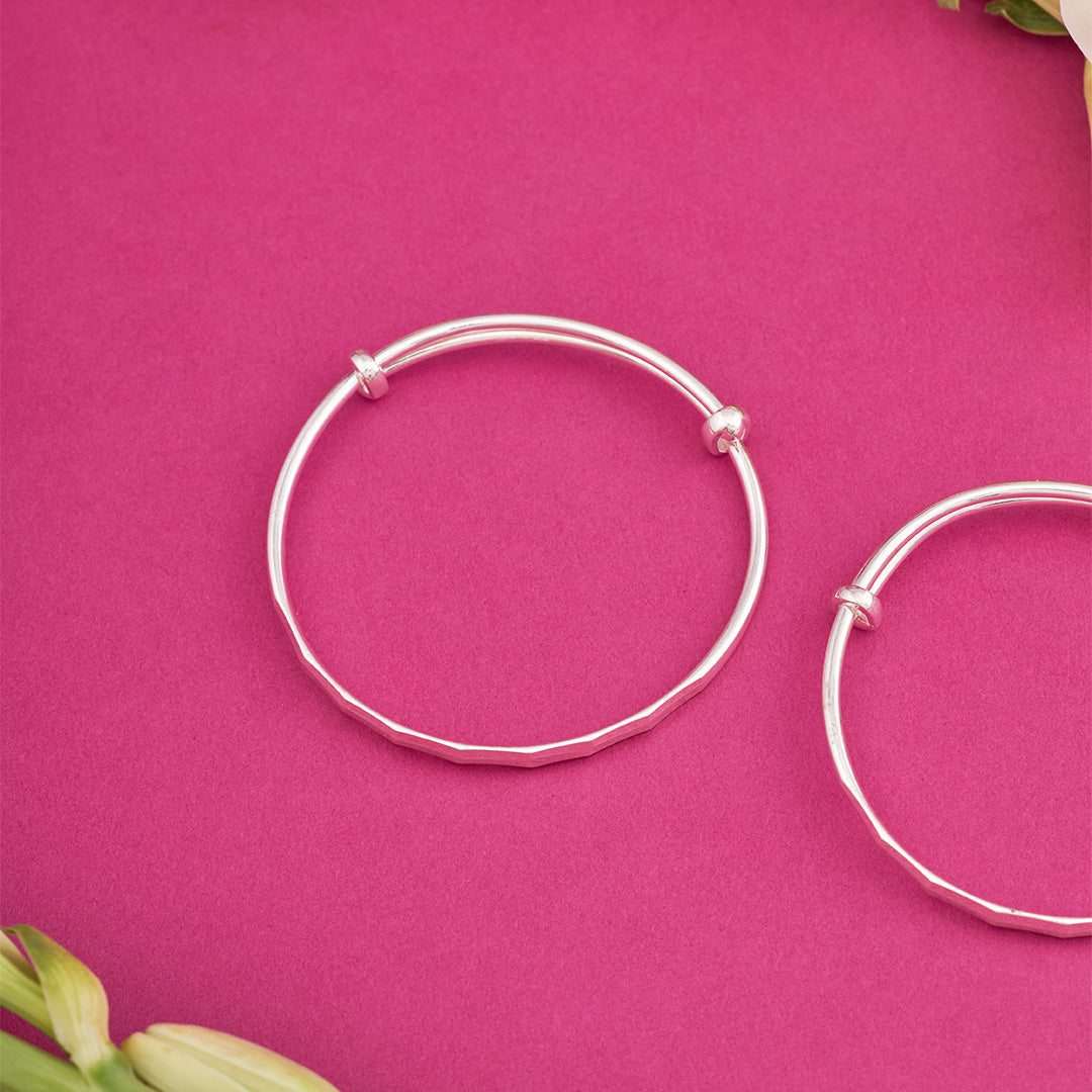 SILVER BABY BANGLE