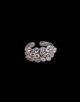 SILVER ALLOY CUBIC RING