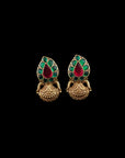 SILVER KUNDAN STUDS