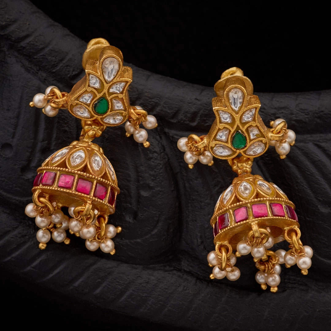 RAJWADA KUNDAN JHUMKAS