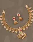 ROYAL MULTICOLOUR STONE NECKLACE SET