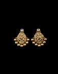 SILVER LAKSHMI EARRINGS