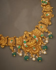 LAKSHMI KEMP STONE MAYURA NECKLACE