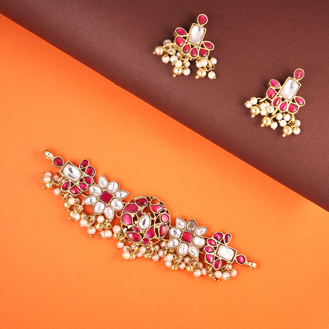 KUNDAN CHOKER SET