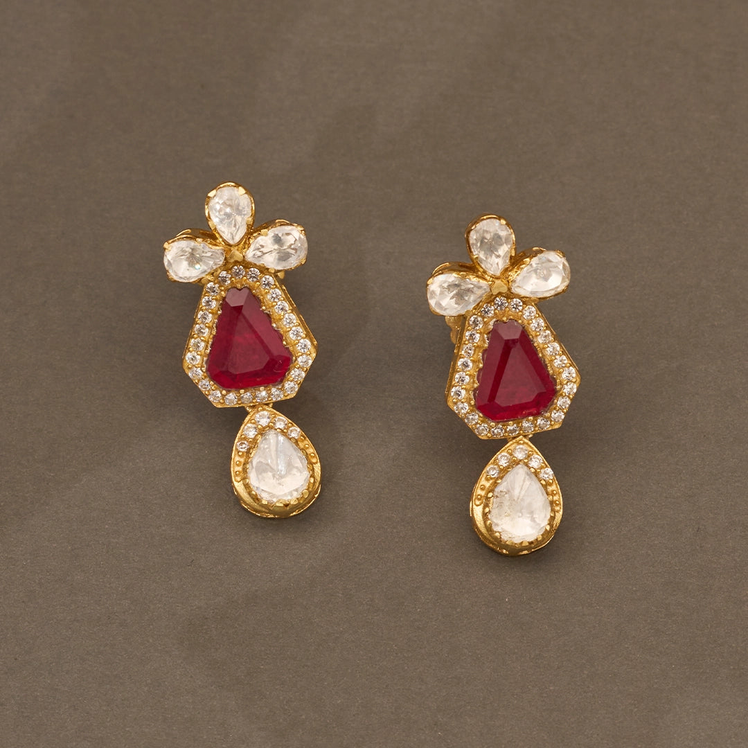PRINCESS RUBY STATEMENT NECKLACE SET