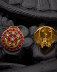 RUBY ANTIQUE STUDS