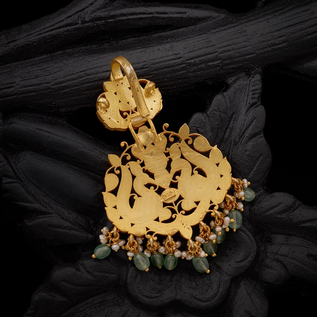 GULABI EMERALD JADAU PENDANT