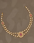 RUBY WHITE STONE NECKLACE