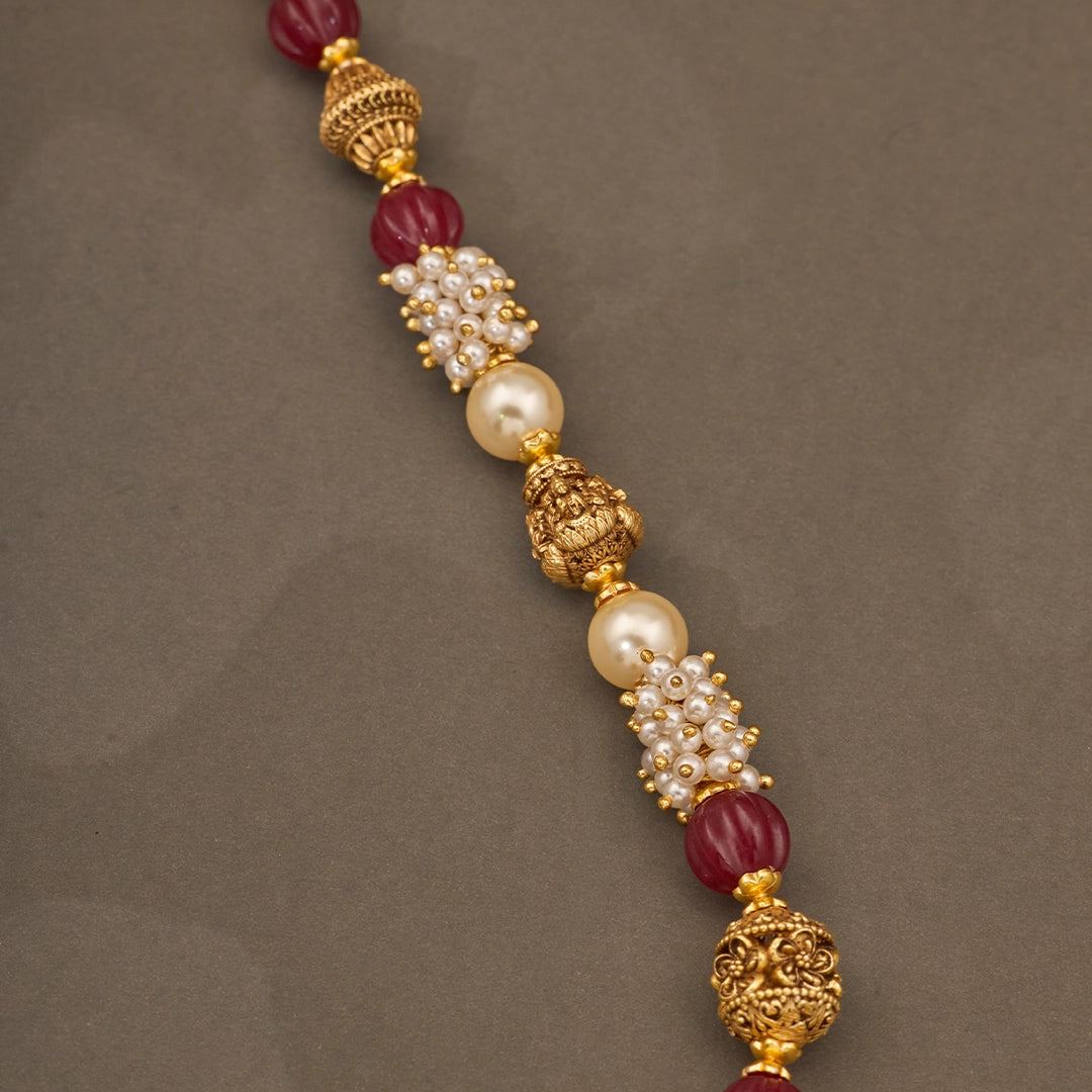RUBY PEARL ANTIQUE BEAD CHAIN