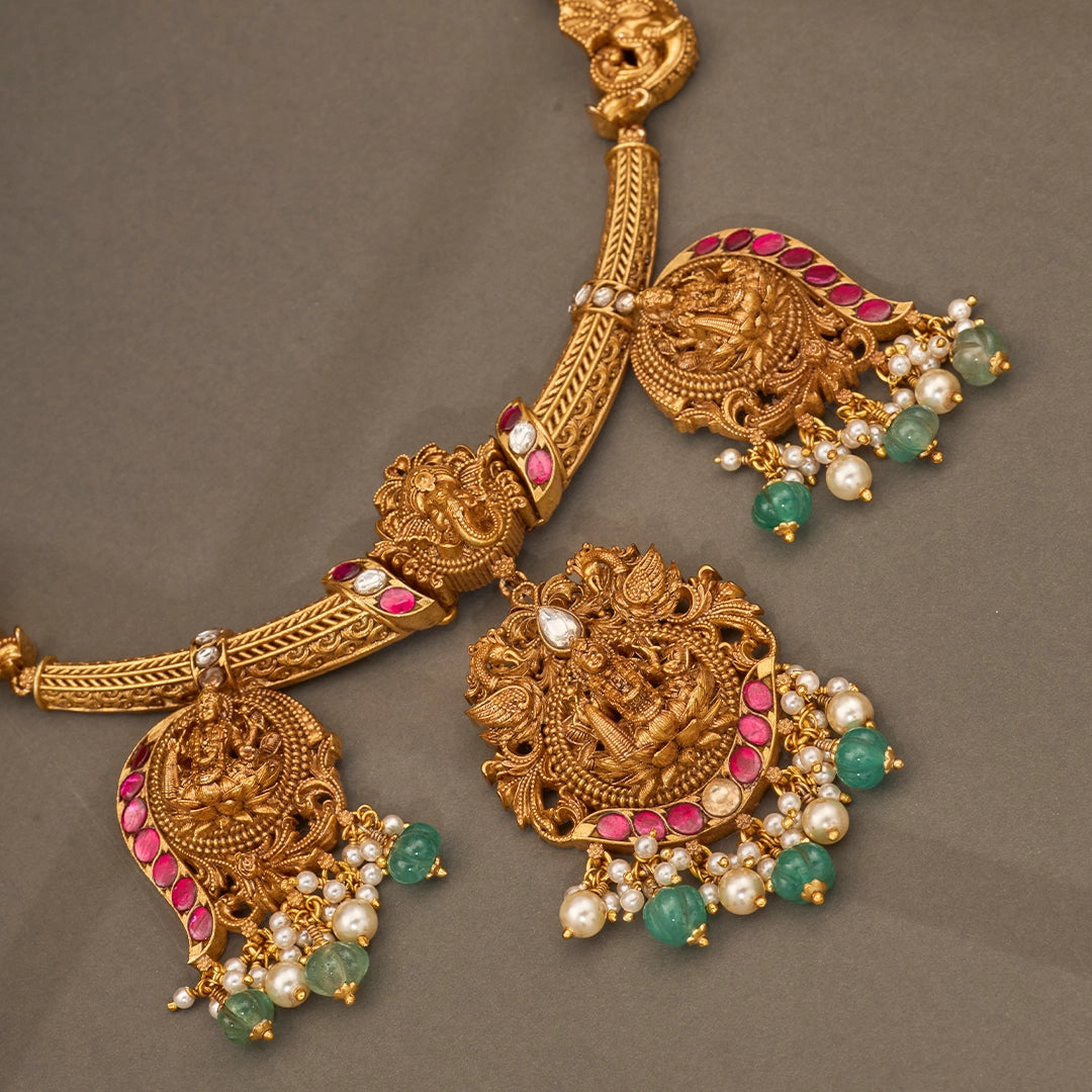 LAKSHMI PENDANT KANTI NECKLACE