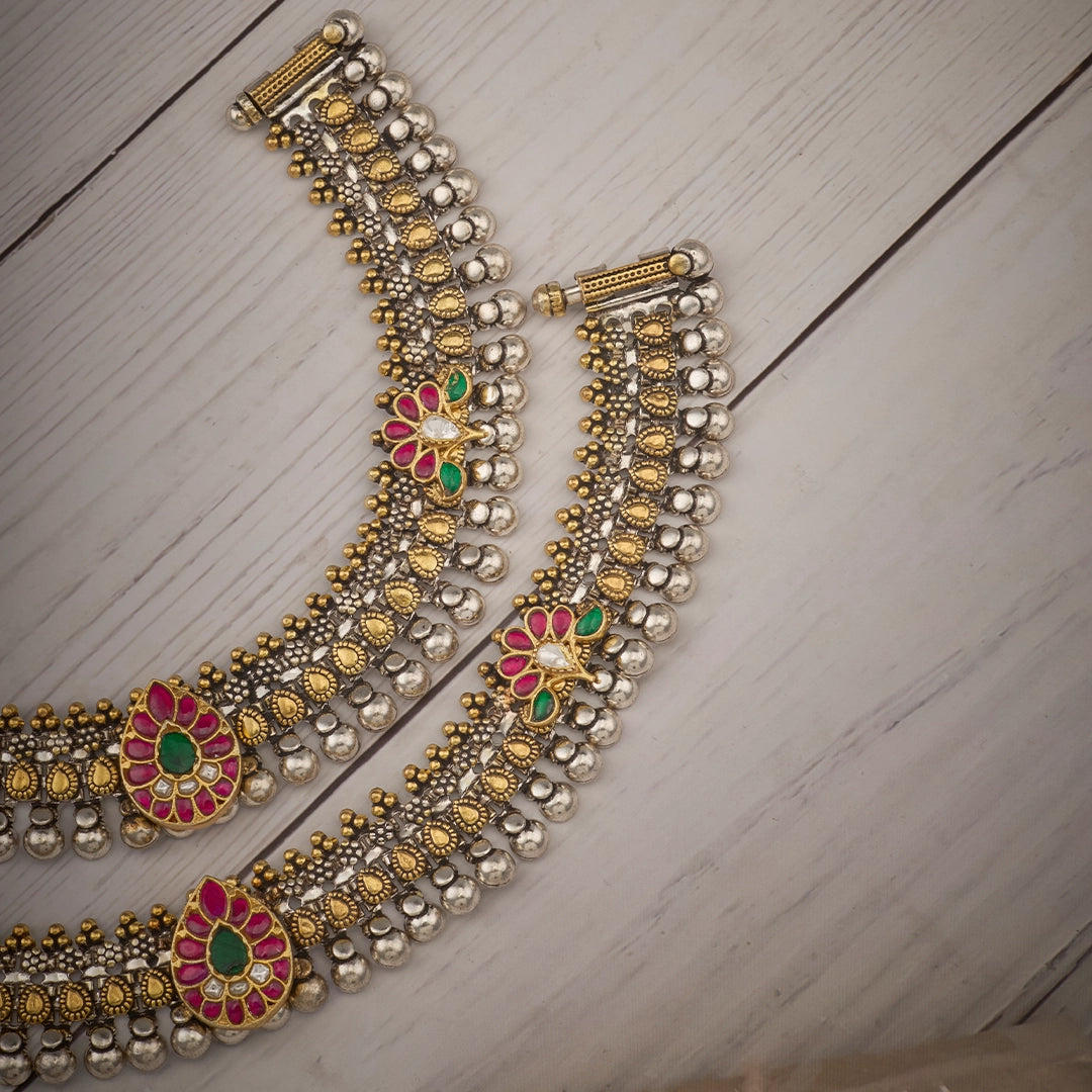 RUBY EMERALD HERITAGE ANKLET