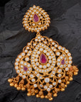 RED STONE TEMPLE PENDANT