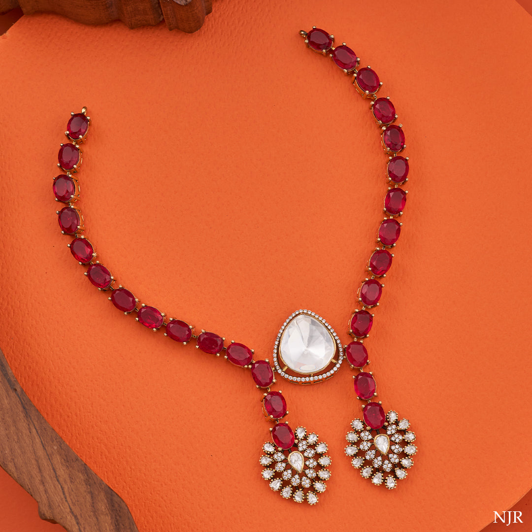 CRIMSON ROYALE NECKLACE SET