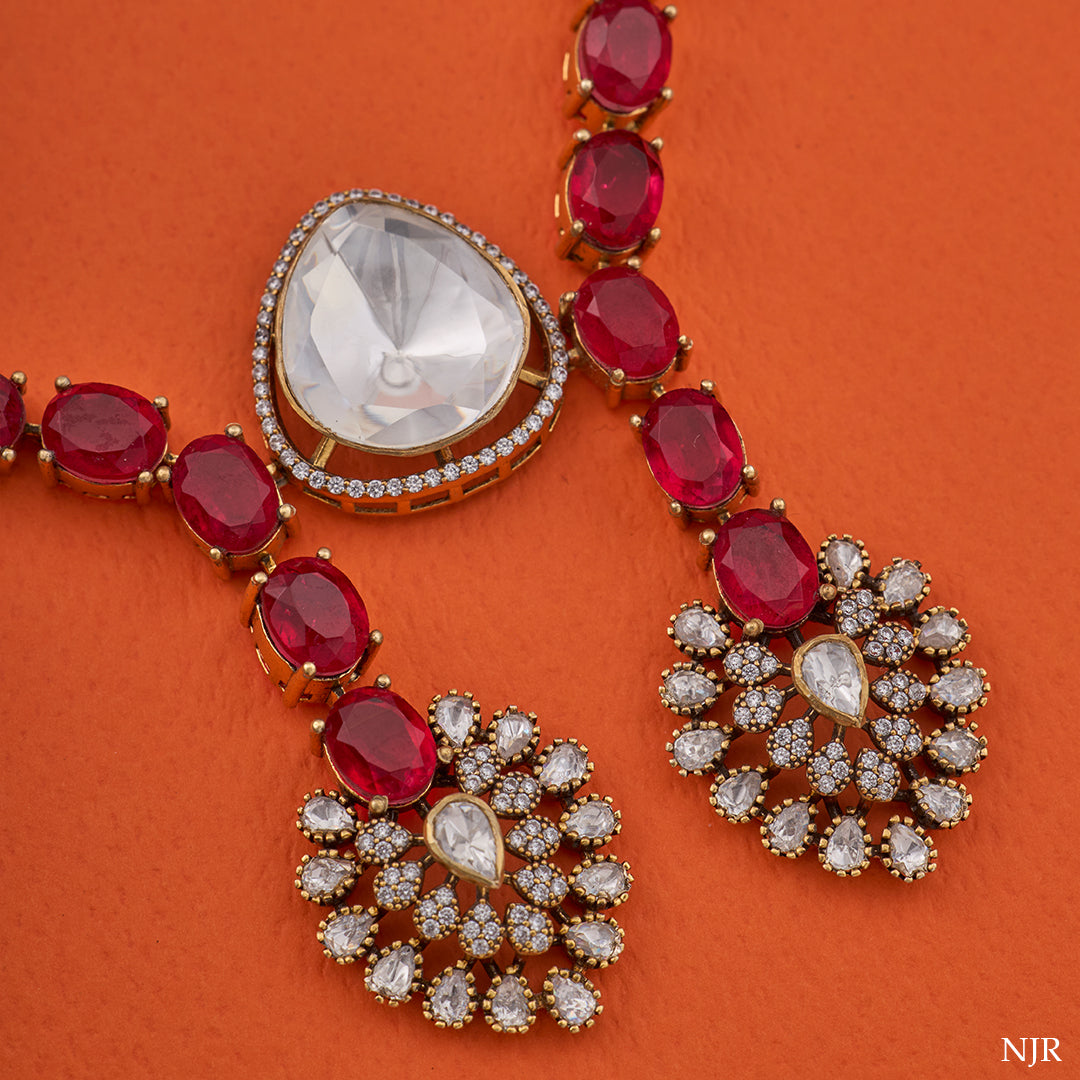 CRIMSON ROYALE NECKLACE SET