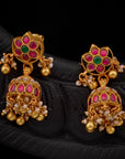 SHAHI KUNDAN PEARL JHUMKAS