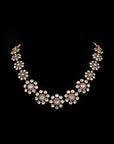 FLORAL PARTY WEAR NECKLACE WITH EARRINGS