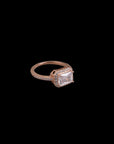 SILVER ROSE GOLD FANCY RING