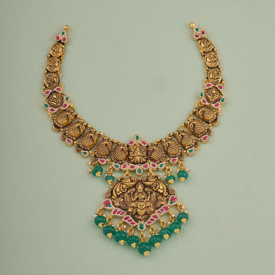 ROYAL LAKSHMI PENDANT NECKLACE