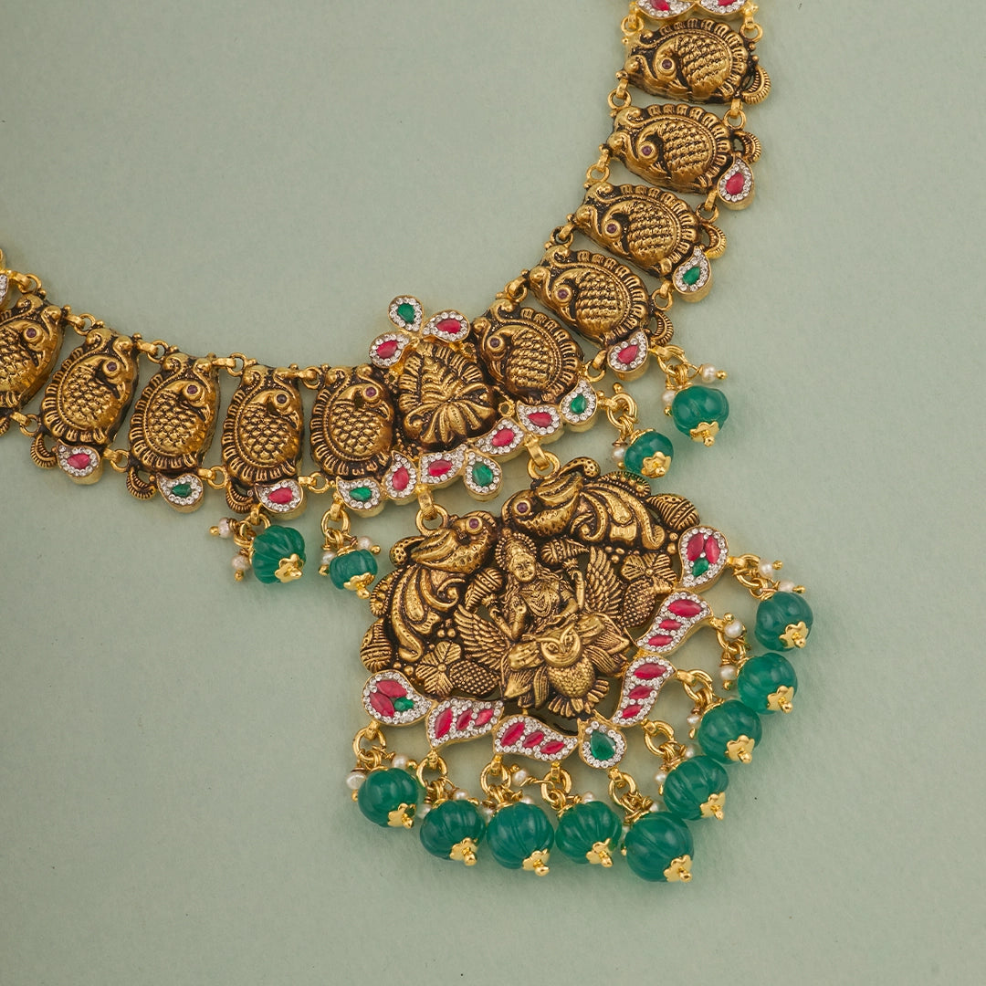 ROYAL LAKSHMI PENDANT NECKLACE