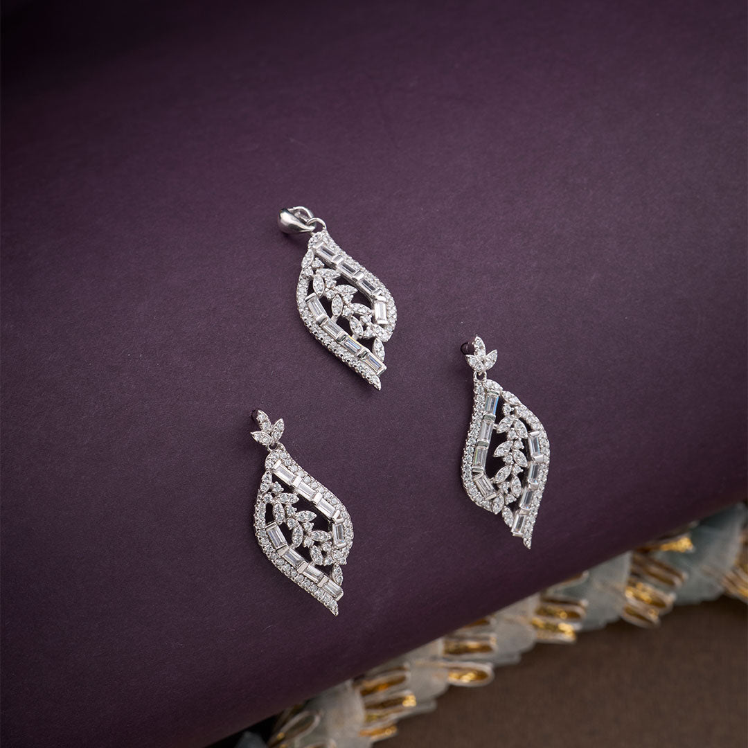 CELESTE LEAFLET PENDANT SET