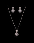 SILVER STAR EARRING WITH NECK CHAIN