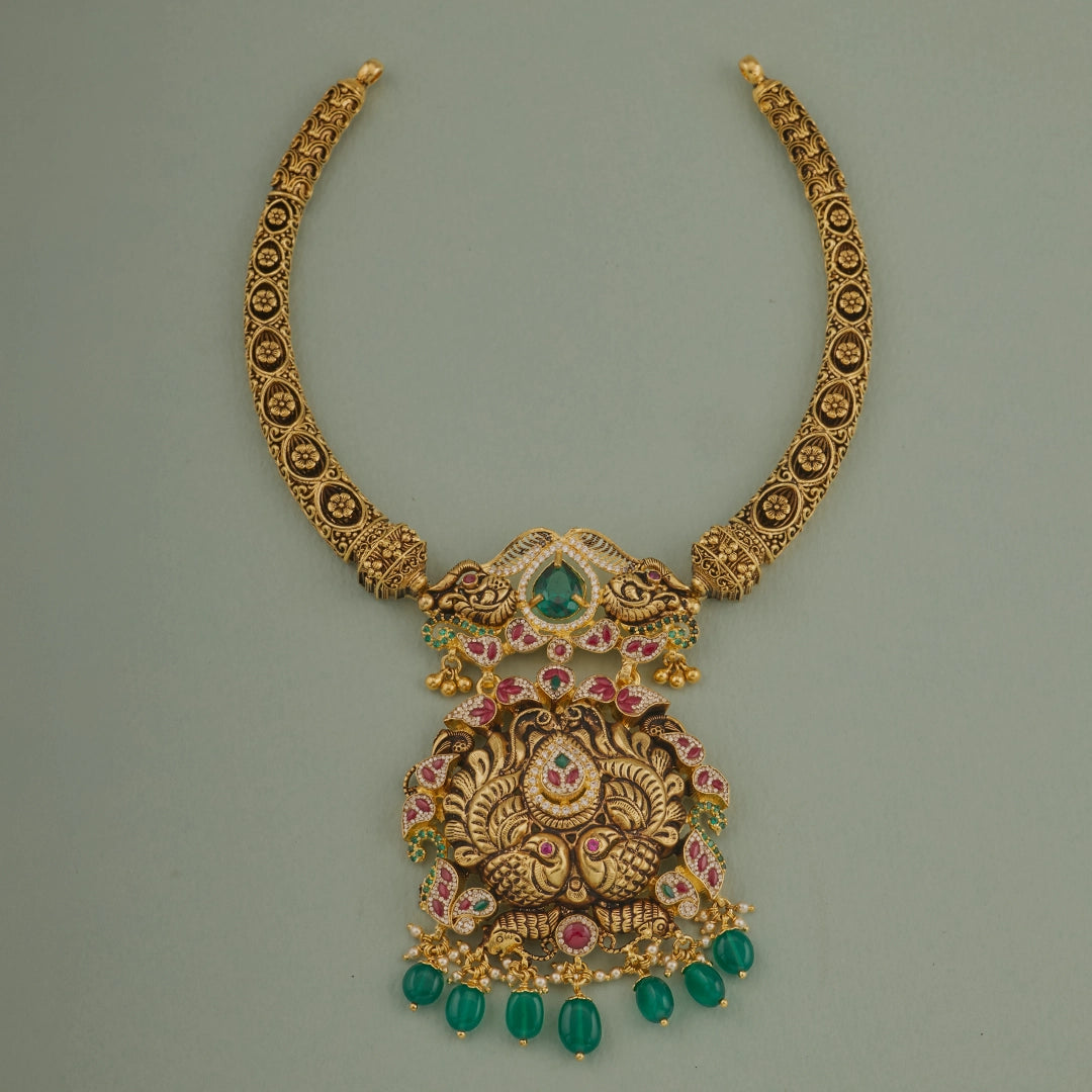 MAYURA ANTIQUE KANTI NECKLACE