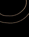 SILVER ROPE DESIGN ANKLETS